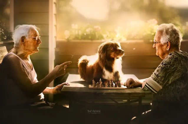 Elderly couples and life lessons photo series
